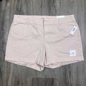Old Navy Dixie Khaki Shorts Womens 3.5" Inseam Everyday Casual Pink Size 10‎